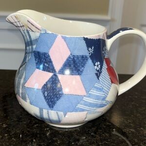 1989 Wedgwood Ralph Lauren Patchwork Pitcher